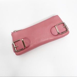 Banana Republic Pink Leather Clutch